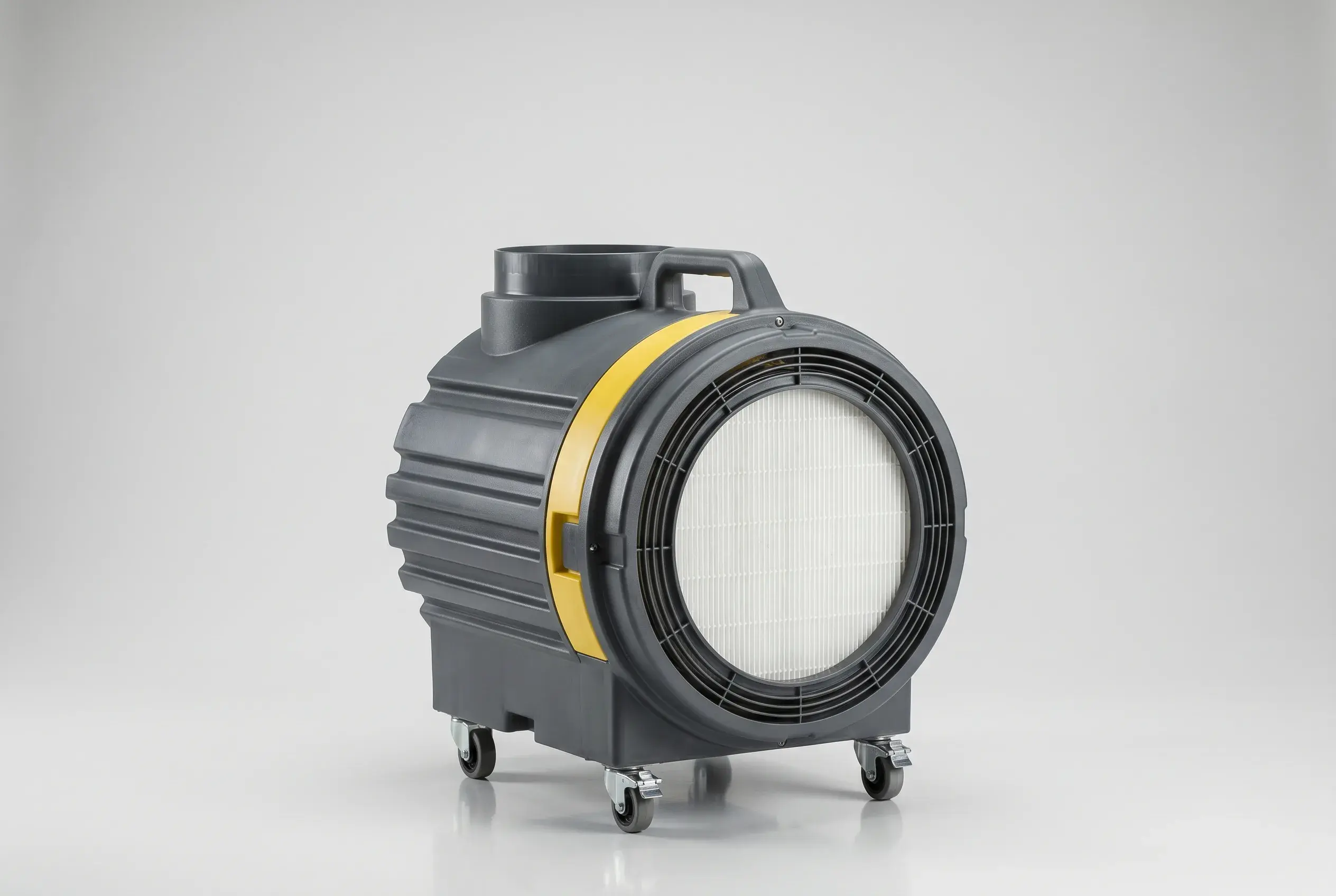 HEPA-grade air scrubber available for hire